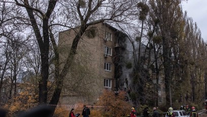 FOTO: Kyjev hlásí zasažení dvou obytných domů.