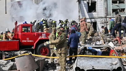 FOTO: Trosky po ostřelování.