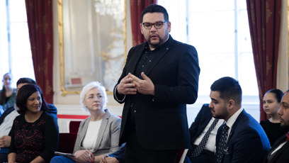 FOTO: Petr Pavel s manželkou Evou přivítali na Hradě romské děti.