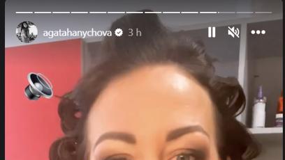 FOTO: Agáta v maskérně.