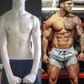 Z tyčky na vysportovaného svalovce.