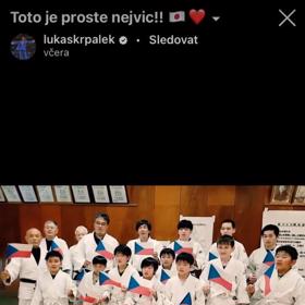 Lukášovi podporuje i tým japonských judistů.