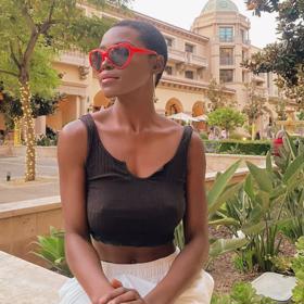 Mezi její největší vzory patří modelka Naomi Campbell.