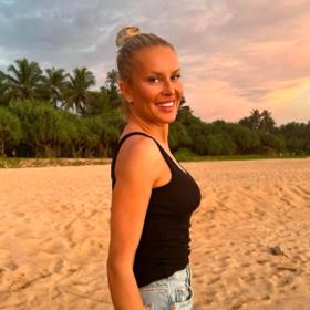 Simona Krainová provokuje ze Srí Lanky.