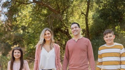 FOTO: Melanie Ham se svou milující rodinou.