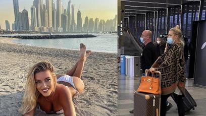 FOTO: Dominika Myslivcová přiletěla z Dubaje zpět do Prahy.