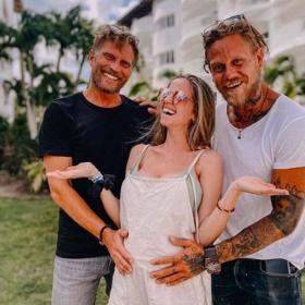 Partnerka Marka Orlíka s účastníky Survivor Tomášem Zástěrou a Adamem Reiterem.