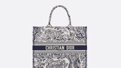 FOTO: Dior Book Tote také nechybí Agátě Hanychové ve sbírce.