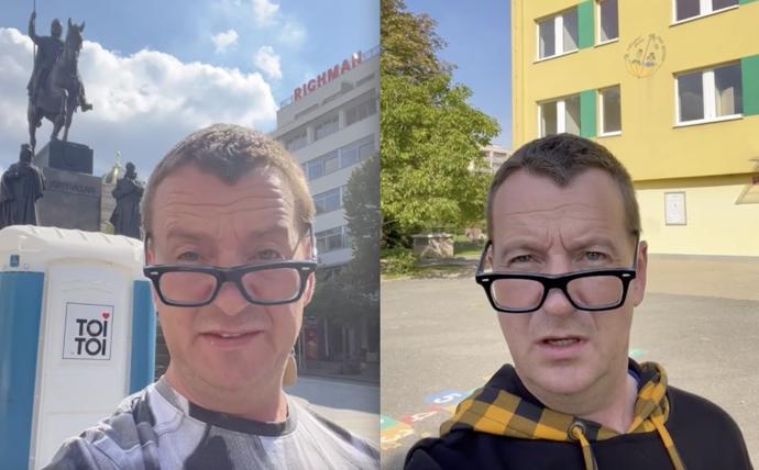 FOTO: Andrej Babiš v podání imitátora Petra Jablonského. – stránka 1156