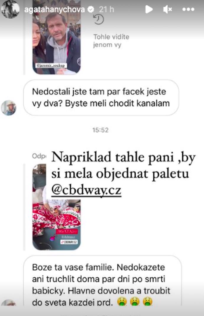 FOTO: Agáta dostává nenávistné vzkazy od svých Holčiček. – stránka 2745