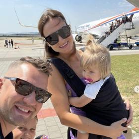 Rodina na dovolené.