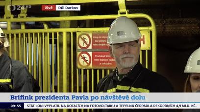 FOTO: Petr Pavel navštívil důl Darkov.