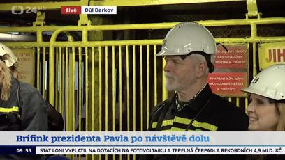 FOTO: Petr Pavel v dole Darkov.