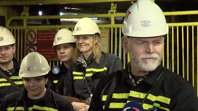 FOTO: Petr Pavel v moravskoslezském Dole Darkov.