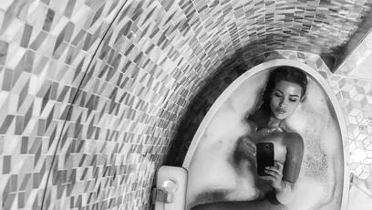 FOTO: Dominika Myslivcová se zvěčnila nahá ve vaně.