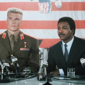 Herec Dolph Lundgren hrál ve filmu Rocky.