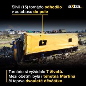 Silvie naštěstí přežila, sedm lidí přišlo o při tornádu život