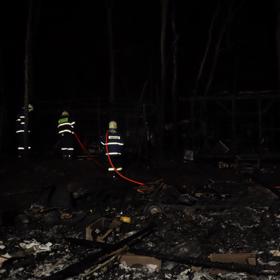 Požár u Orlické přehrady