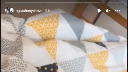 FOTO: Agáta sdílela fotku z nemocnice.