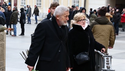 FOTO: Hosté dorazili na mši za Juraje Jakubiska.