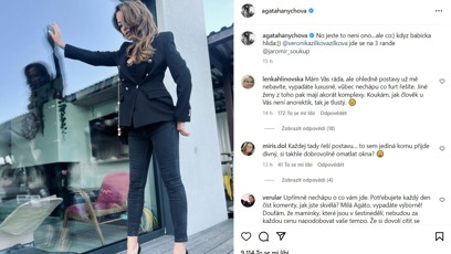 FOTO: Agáta Hanychová se po porodu nefláká.