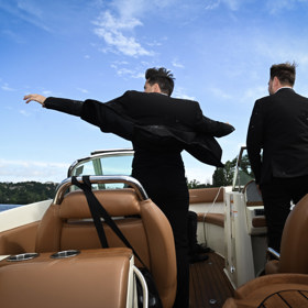 Chlapci si užili výlet na lodi.