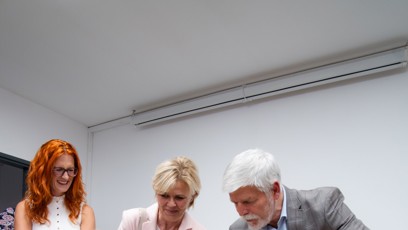 FOTO: Manželé Pavlovi na návštěvě neziskové organizace JAHODA.