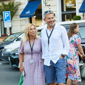 Manželé Nerudovi zvolili ležérní styl.