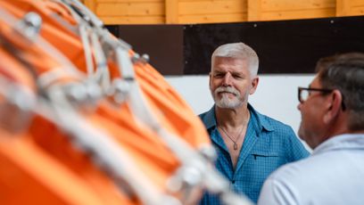 FOTO: Petr Pavel si návštěvu Jihočeského kraje užíval.