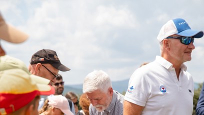 FOTO: Petr Pavel na prezentaci Jihočeské brigády záchranných psů.
