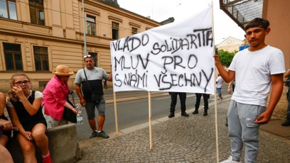 FOTO: Demonstrace Romů.
