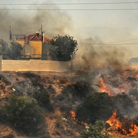 Požáry v Řecku