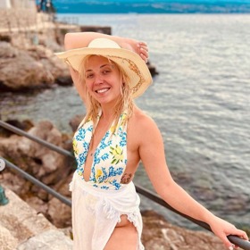 Slováčková zvolila jednodílné plavky