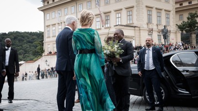 FOTO: Petr Pavel se svou ženou přivítali prezidentský pár z Mosambiku.