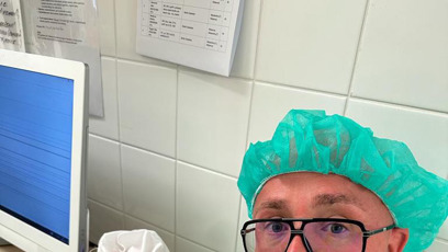 FOTO: Partner Zdeněk byl po celou dobu na porodním sále. Pro Dominiku byl velkou oporou.