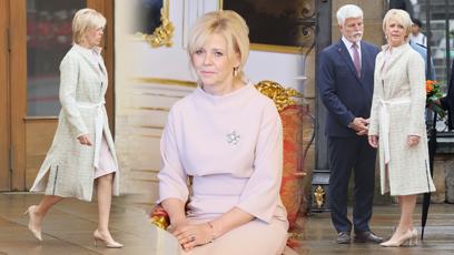 FOTO: Eva Pavlová přivítala makedonského prezidenta stylově.