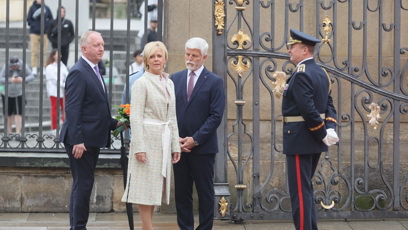 FOTO: Eva Pavlová a Petr Pavel se setkali s prezidentem Republiky Severní Makedonie.