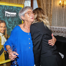 S Emmou Smetana se Dana Syslová na tiskové konferenci vřele vítala.