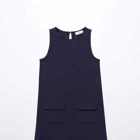 Šaty s nakládanými kapsami, Mango Kids, 599 Kč.