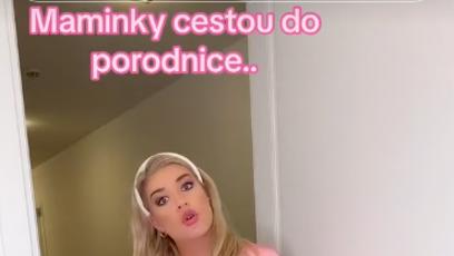 FOTO: Dominika Myslivcová se chystá do porodnice.