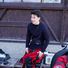 Marek Adamczyk absolvoval několik tréninků s potápěči.