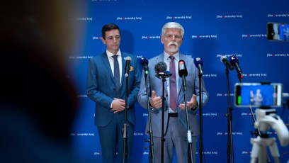 FOTO: Petr Pavel poté promluvil k novinářům.