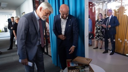 FOTO: Petr Pavel si návštěvu na Moravě užil.