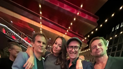 FOTO: Agáta Hanychová se svým bratrancem (nalevo).