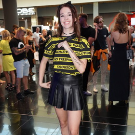 Herečka Aneta Kernová na předpremiéře filmu Onemanshow: The Movie.