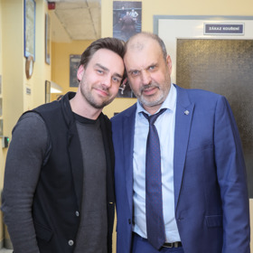 Ondřej Rychlý se svým tátou Petrem Rychlým.