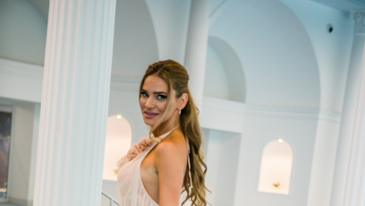 FOTO: Andrea Verešová jako antická bohyně v nových římských lázních na Slovensku.