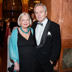 Televizní hlasatel Alexander Hemala s manželkou Vlastou.