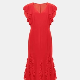 Červené maxišaty Donatella. Phase Eight, 299 liber (cca 8 500 Kč)