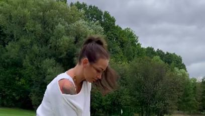 FOTO: Agáta díky Mirkovi zjistila, že golf může být i zábava.